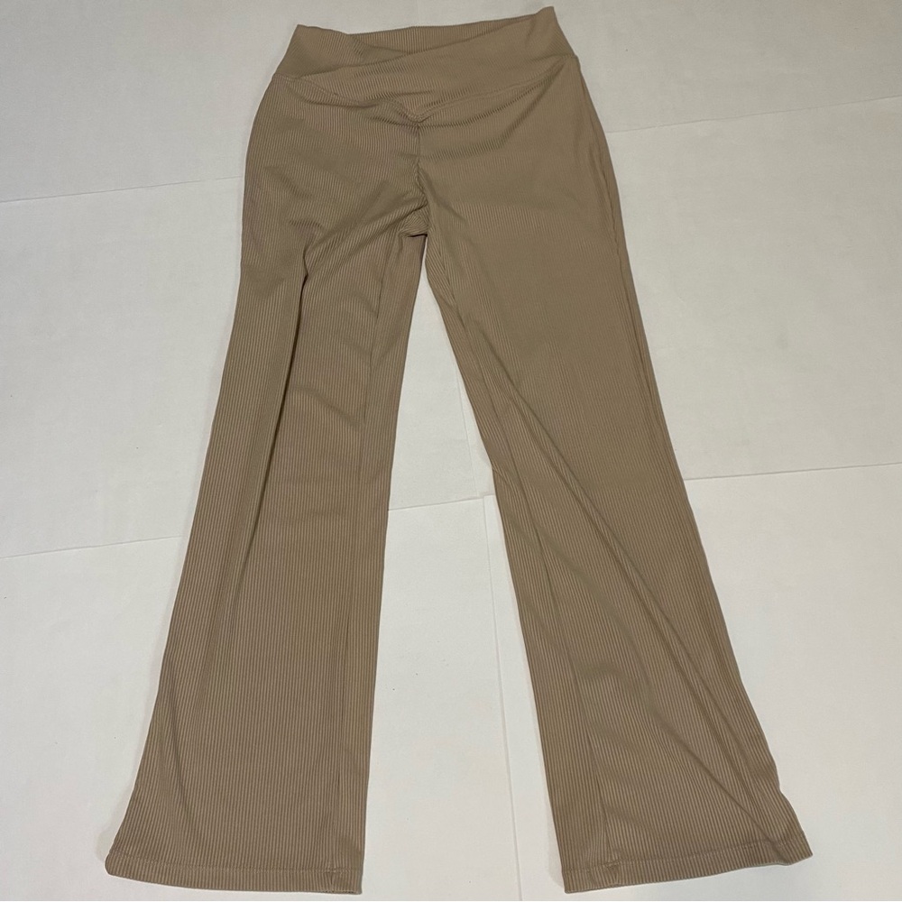 Women's Sz Large Wide leg Ribbed Pants